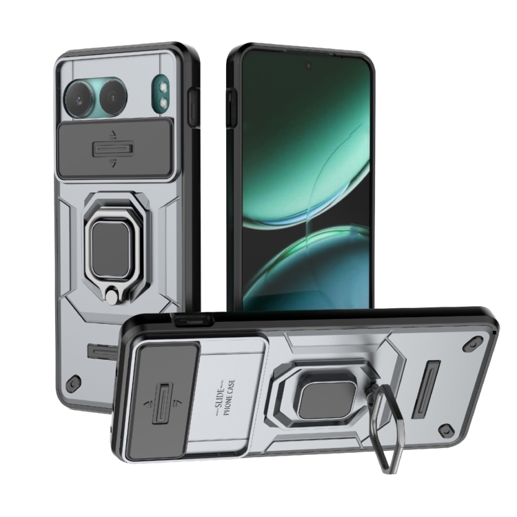 For OnePlus Nord 4 5G Global Sliding Camshield TPU + PC Shockproof Phone Case with Holder(Grey)
For OnePlus Nord 4 5G Global Sliding Camshield TPU + PC Shockproof Phone Case with Holder(Grey)