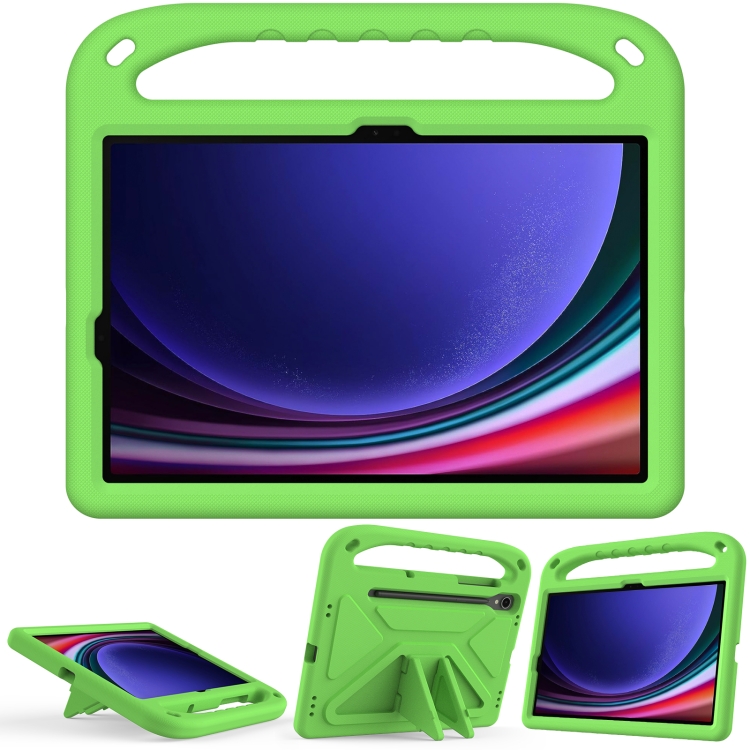 For Samsung Galaxy Tab S9 Handle EVA Shockproof Tablet Case with Holder(Green)
For Samsung Galaxy Tab S9 Handle EVA Shockproof Tablet Case with Holder(Green)
