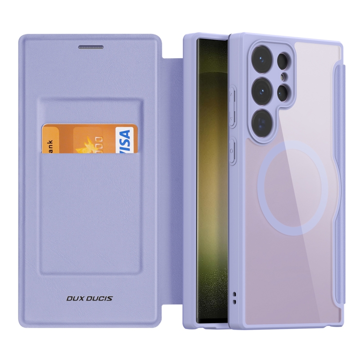 For Samsung Galaxy S23 Ultra 5G DUX DUCIS Skin X Pro Series Magsafe PC + TPU Phone Leather Case(Purple)
For Samsung Galaxy S23 Ultra 5G DUX DUCIS Skin X Pro Series Magsafe PC + TPU Phone Leather Case(Purple)