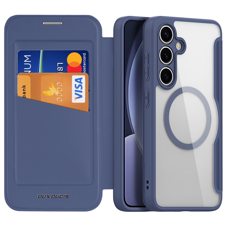 For Samsung Galaxy S25 5G DUX DUCIS Skin X Pro Series Magsafe PC + TPU Phone Leather Case(Blue)
For Samsung Galaxy S25 5G DUX DUCIS Skin X Pro Series Magsafe PC + TPU Phone Leather Case(Blue)