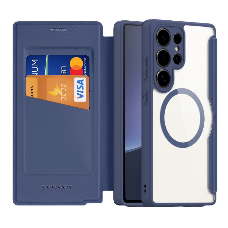 For Samsung Galaxy S25 Ultra 5G DUX DUCIS Skin X Pro Series Magsafe PC + TPU Phone Leather Case(Blue)
For Samsung Galaxy S25 Ultra 5G DUX DUCIS Skin X Pro Series Magsafe PC + TPU Phone Leather Case(Blue)