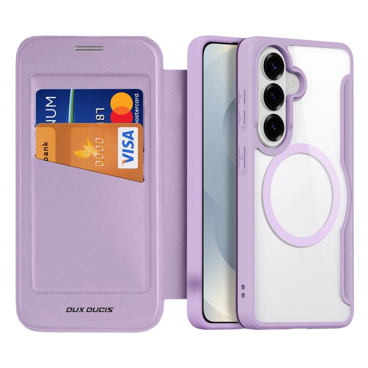 For Samsung Galaxy S26 5G DUX DUCIS Skin X Pro Series Magsafe PC + TPU Phone Leather Case(Purple)
For Samsung Galaxy S26 5G DUX DUCIS Skin X Pro Series Magsafe PC + TPU Phone Leather Case(Purple)