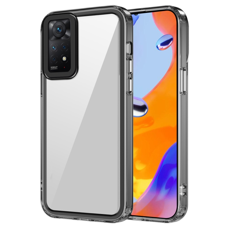 For Xiaomi Redmi Note 11 Pro 4G/5G Transparent Acrylic + TPU Shockproof Phone Case(Transparent Black)
For Xiaomi Redmi Note 11 Pro 4G/5G Transparent Acrylic + TPU Shockproof Phone Case(Transparent Black)