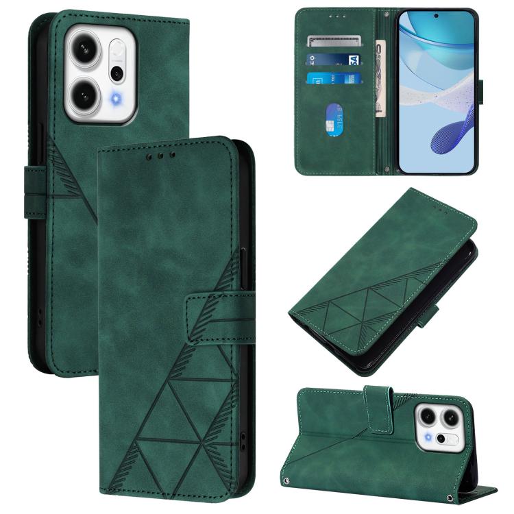 For OPPO Reno14 Pro 5G Global Crossbody 3D Embossed Flip Leather Phone Case(Dark Green)
For OPPO Reno14 Pro 5G Global Crossbody 3D Embossed Flip Leather Phone Case(Dark Green)