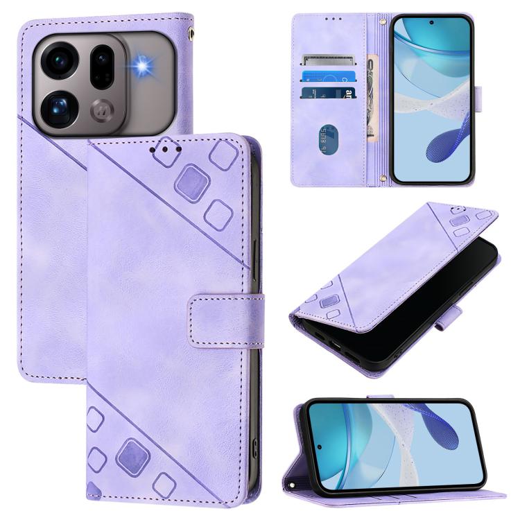 For OPPO Find X9s Pro 5G Skin-feel Embossed Leather Phone Case(Light Purple)
For OPPO Find X9s Pro 5G Skin-feel Embossed Leather Phone Case(Light Purple)