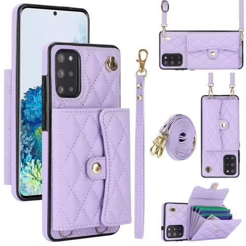 For Samsung Galaxy S20+ Crossbody Rhombic Horizontal Wallet Leather Phone Case(Purple)
For Samsung Galaxy S20+ Crossbody Rhombic Horizontal Wallet Leather Phone Case(Purple)