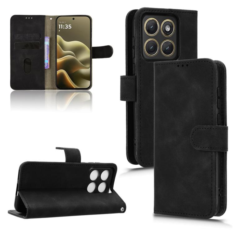 For Motorola Edge 5G 2026 Skin Feel Magnetic Flip Leather Phone Case(Black)
For Motorola Edge 5G 2026 Skin Feel Magnetic Flip Leather Phone Case(Black)