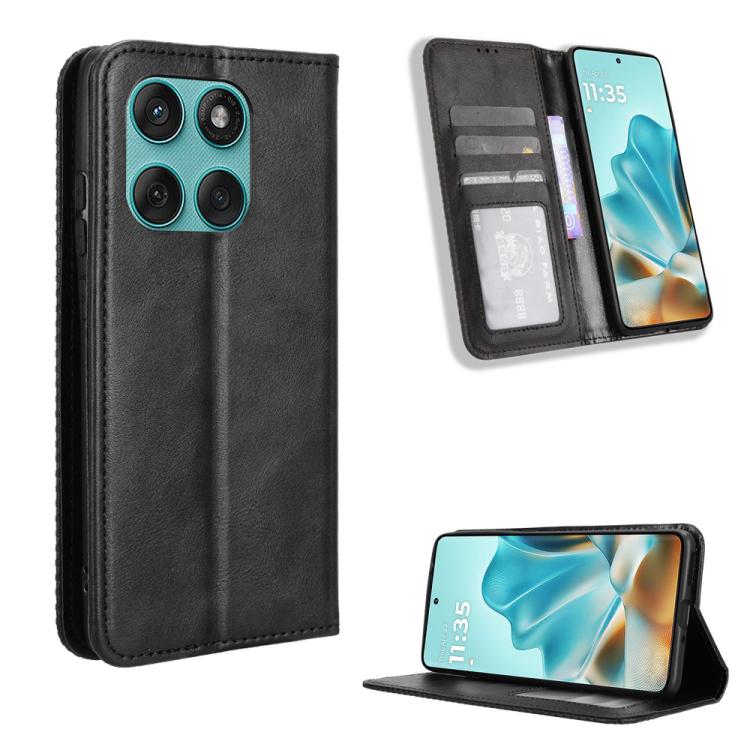 For Motorola Edge 60 Fusion Magnetic Buckle Retro Texture Leather Phone Case(Black)
For Motorola Edge 60 Fusion Magnetic Buckle Retro Texture Leather Phone Case(Black)