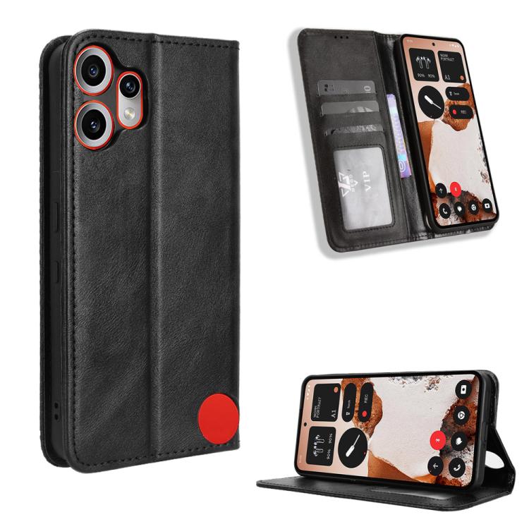 For Nothing CMF Phone 2 Pro Magnetic Buckle Retro Texture Leather Phone Case(Black)
For Nothing CMF Phone 2 Pro Magnetic Buckle Retro Texture Leather Phone Case(Black)