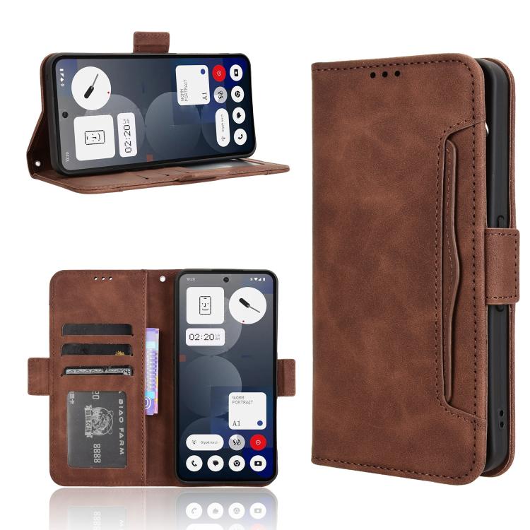 For Nothing Phone 3a Pro Skin Feel Calf Texture Card Slots Leather Phone Case(Brown)
For Nothing Phone 3a Pro Skin Feel Calf Texture Card Slots Leather Phone Case(Brown)