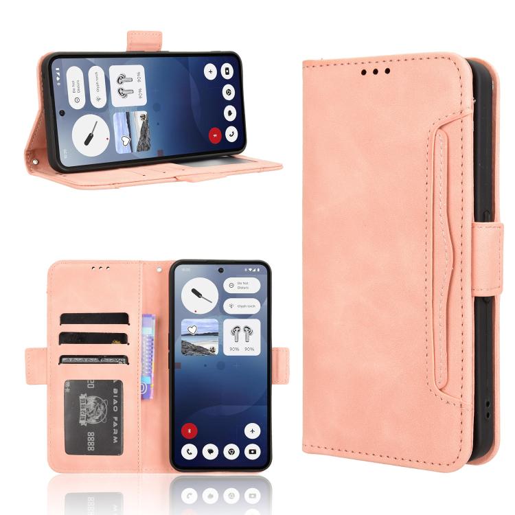 For Nothing Phone 3a Skin Feel Calf Texture Card Slots Leather Phone Case(Pink)
For Nothing Phone 3a Skin Feel Calf Texture Card Slots Leather Phone Case(Pink)