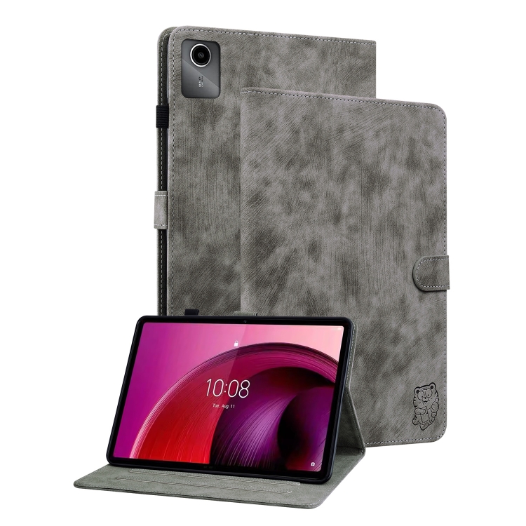 For Lenovo Tab M11/Xiaoxin Pad 11 2024 Tiger Pattern Flip Leather Tablet Case(Grey)
For Lenovo Tab M11/Xiaoxin Pad 11 2024 Tiger Pattern Flip Leather Tablet Case(Grey)