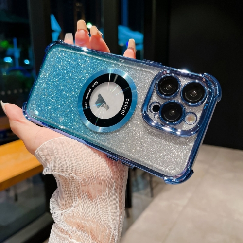 For iPhone 13 Pro Max 6D Electroplating Gradient Glitter Armor Magsafe Phone Case(Blue)
For iPhone 13 Pro Max 6D Electroplating Gradient Glitter Armor Magsafe Phone Case(Blue)