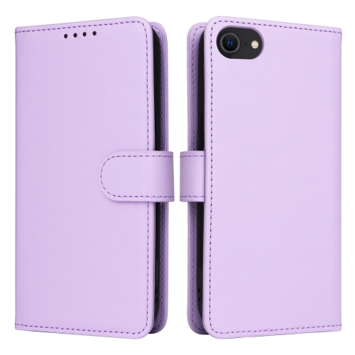 

For iPhone 6 / 7 / 8 BETOPNICE BN-005 2 in 1 Detachable Imitate Genuine Leather Phone Case(Light Purple)