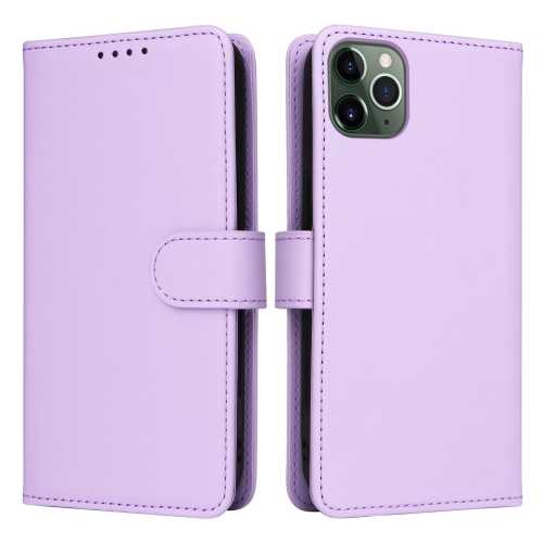 

For iPhone 11 Pro Max BETOPNICE BN-005 2 in 1 Detachable Imitate Genuine Leather Phone Case(Light Purple)