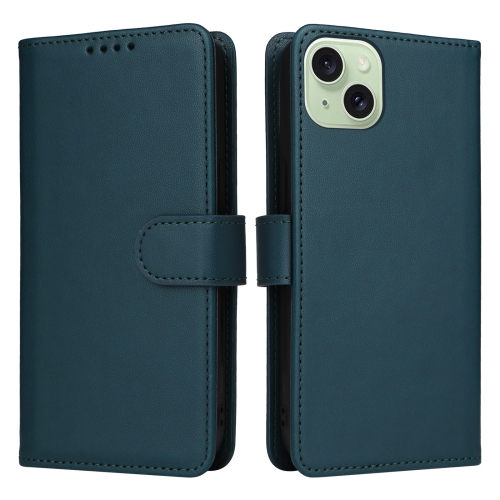 

For iPhone 15 Plus BETOPNICE BN-005 2 in 1 Detachable Imitate Genuine Leather Phone Case(Blue)