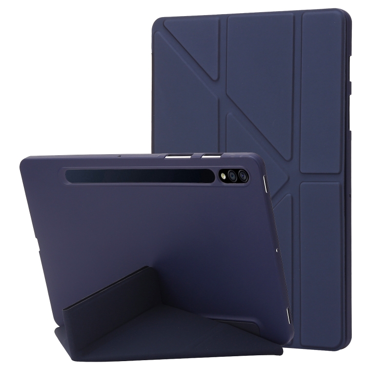 For Samsung Galaxy Tab S9 Deformation Silicone Leather Tablet Case(Dark Blue)
For Samsung Galaxy Tab S9 Deformation Silicone Leather Tablet Case(Dark Blue)