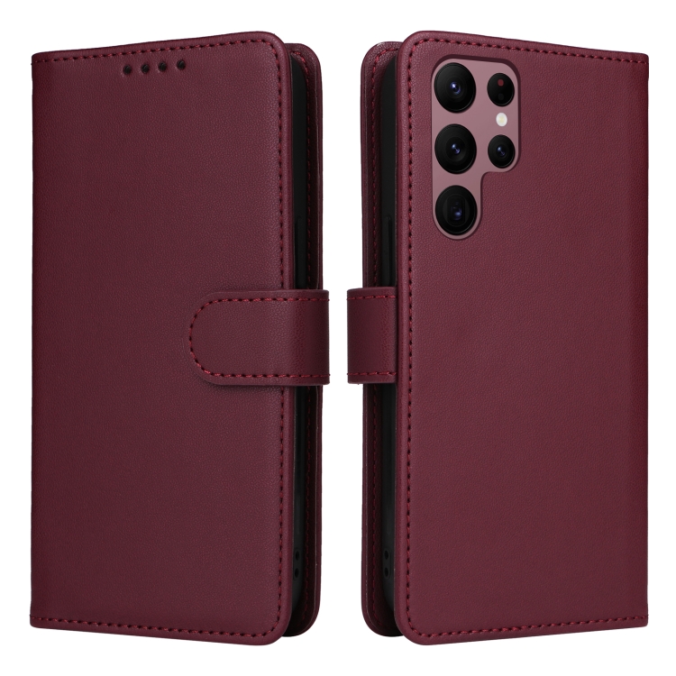 For Samsung Galaxy S22 Ultra BETOPNICE BN-005 2 in 1 Detachable Imitate Genuine Leather Phone Case(Wine Red)
For Samsung Galaxy S22 Ultra BETOPNICE BN-005 2 in 1 Detachable Imitate Genuine Leather Phone Case(Wine Red)