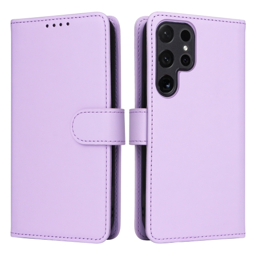 

For Samsung Galaxy S24 Ultra 5G BETOPNICE BN-005 2 in 1 Detachable Imitate Genuine Leather Phone Case(Light Purple)