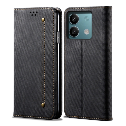 For Xiaomi Redmi Note 13 4G Global Denim Texture Casual Style Horizontal Flip Leather Case(Black)
For Xiaomi Redmi Note 13 4G Global Denim Texture Casual Style Horizontal Flip Leather Case(Black)