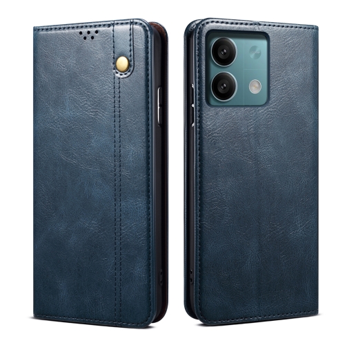 For Xiaomi Redmi Note 13 Pro Oil Wax Crazy Horse Texture Leather Phone Case(Blue)
For Xiaomi Redmi Note 13 Pro Oil Wax Crazy Horse Texture Leather Phone Case(Blue)