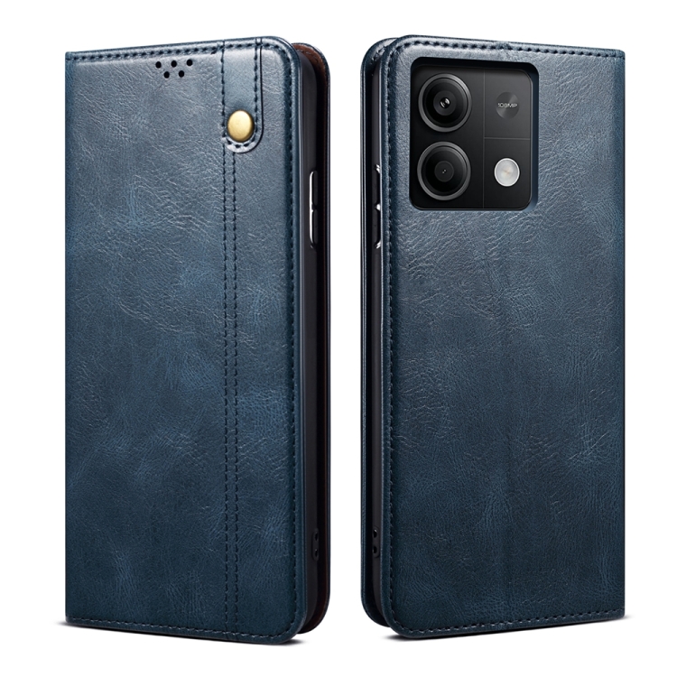 For Xiaomi Redmi 13C 5G Global Oil Wax Crazy Horse Texture Leather Phone Case(Blue)
For Xiaomi Redmi 13C 5G Global Oil Wax Crazy Horse Texture Leather Phone Case(Blue)