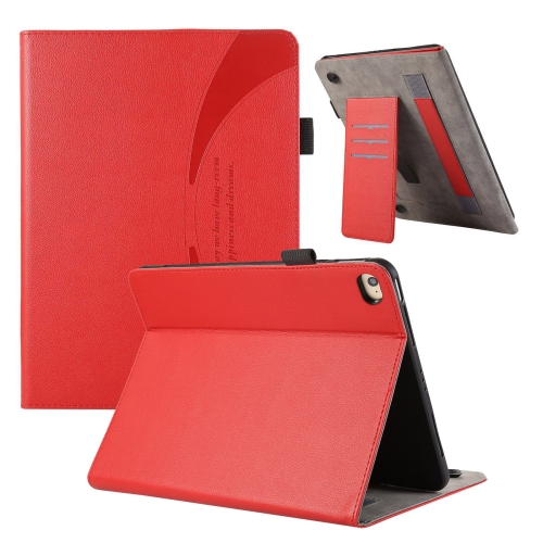 

For iPad mini 5 / 4 / 3 / 2 Litchi Texture Leather Sucker Tablet Case(Red)