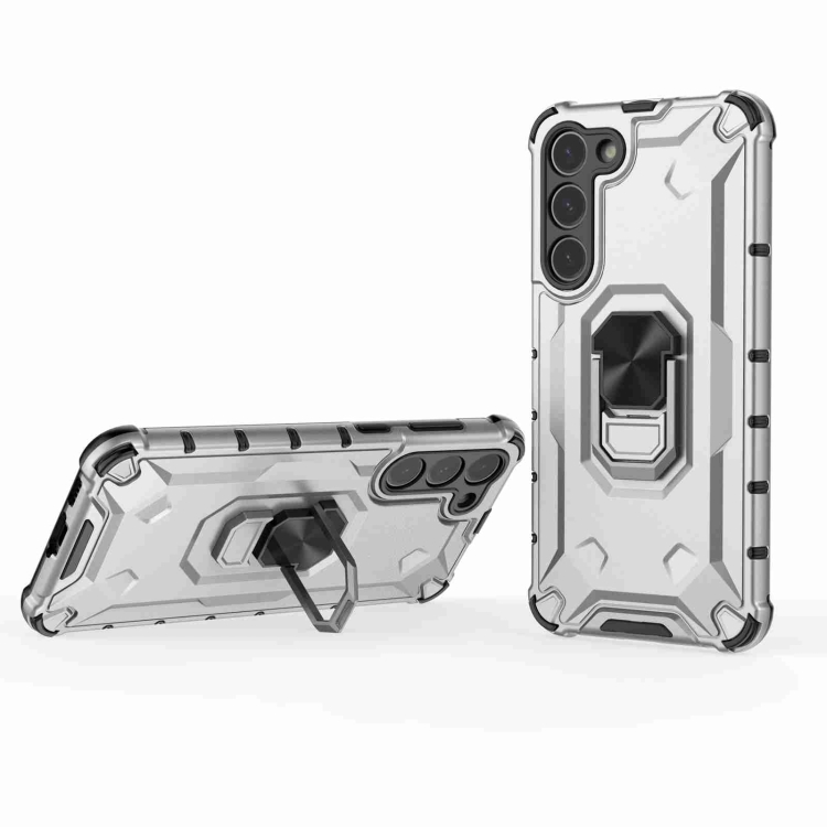 For Samsung Galaxy S23+ 5G Ice Armor Series Ring Holder Phone Case(Silver)
For Samsung Galaxy S23+ 5G Ice Armor Series Ring Holder Phone Case(Silver)