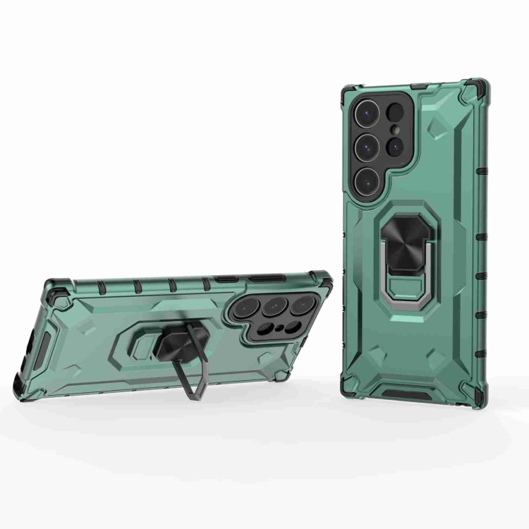 For Samsung Galaxy S23 Ultra 5G Ice Armor Series Ring Holder Phone Case(Green)
For Samsung Galaxy S23 Ultra 5G Ice Armor Series Ring Holder Phone Case(Green)