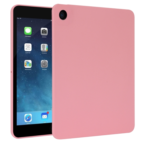 

For iPad mini 5 / 4 / 3 / 2 Oil Spray Skin-friendly TPU Tablet Case(Pink)
