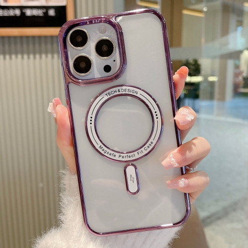 For iPhone 14 Pro Max MagSafe Magnetic Transparent TPU Electroplated Phone Case(Purple)
For iPhone 14 Pro Max MagSafe Magnetic Transparent TPU Electroplated Phone Case(Purple)