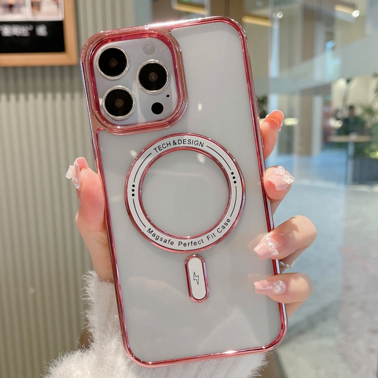 For iPhone 13 Pro MagSafe Magnetic Transparent TPU Electroplated Phone Case(Rose Gold)
For iPhone 13 Pro MagSafe Magnetic Transparent TPU Electroplated Phone Case(Rose Gold)
