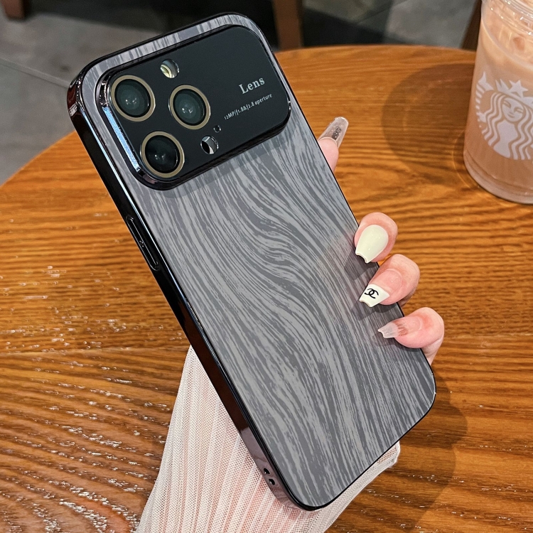 For iPhone 12 Pro Wood Grain Large Window Electroplated + Acrylic Phone Case(Black)
For iPhone 12 Pro Wood Grain Large Window Electroplated + Acrylic Phone Case(Black)