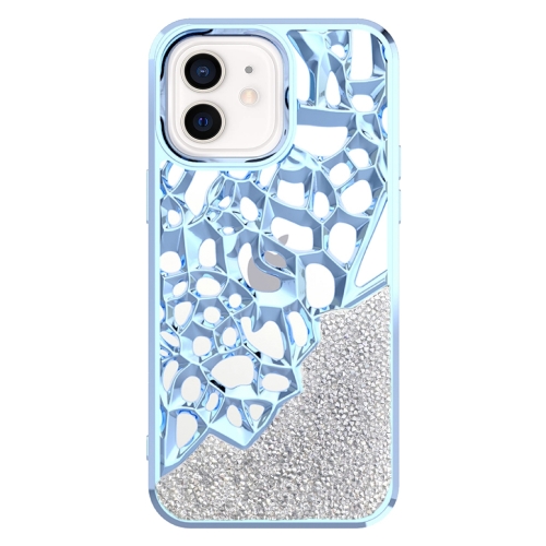 For iPhone 12 Diamond Style Hollow Heat Dissipation Electroplated TPU Phone Case(Blue)
For iPhone 12 Diamond Style Hollow Heat Dissipation Electroplated TPU Phone Case(Blue)