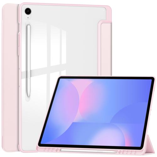 For Samsung Galaxy Tab S10 FE+ Acrylic 3-folding Smart Leather Tablet Case with Pen Slot(Pink)
For Samsung Galaxy Tab S10 FE+ Acrylic 3-folding Smart Leather Tablet Case with Pen Slot(Pink)
