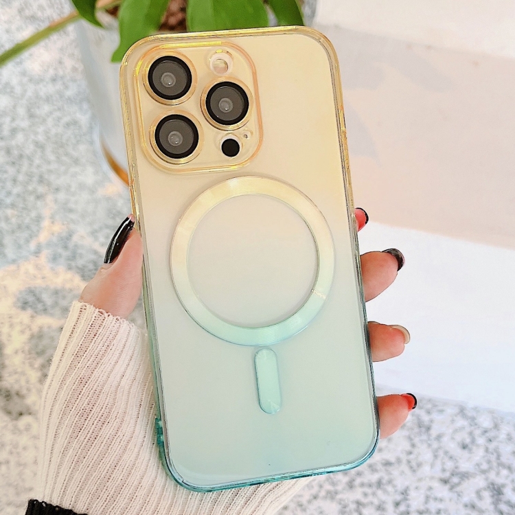 For iPhone 13 Pro Max MagSafe Magnetic TPU + Acrylic Gradient Color Phone Case(Yellow Green)
For iPhone 13 Pro Max MagSafe Magnetic TPU + Acrylic Gradient Color Phone Case(Yellow Green)