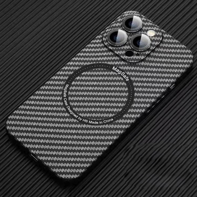 For iPhone 14 Pro MagSafe Magnetic PC Carbon Fiber Phone Case with Lens Film(Black)
For iPhone 14 Pro MagSafe Magnetic PC Carbon Fiber Phone Case with Lens Film(Black)