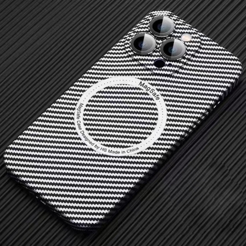 For iPhone 12 Pro MagSafe Magnetic PC Carbon Fiber Phone Case with Lens Film(Silver White)
For iPhone 12 Pro MagSafe Magnetic PC Carbon Fiber Phone Case with Lens Film(Silver White)