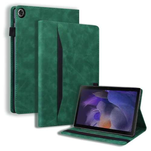

For Samsung Galaxy Tab A9+ Splicing Shockproof Leather Tablet Case(Green)