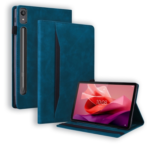 

For Lenovo Tab P12 12.7 Splicing Shockproof Leather Tablet Case(Blue)