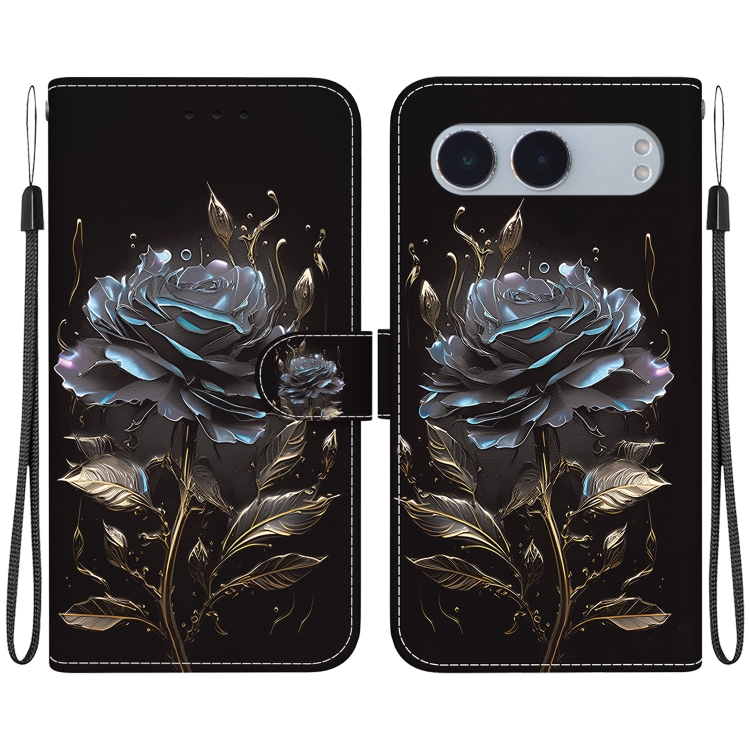 For OnePlus Nord 4 Crystal Texture Colored Drawing Leather Phone Case(Black Rose)
For OnePlus Nord 4 Crystal Texture Colored Drawing Leather Phone Case(Black Rose)