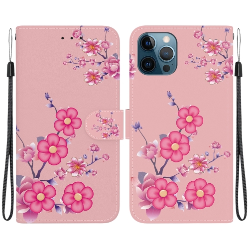 For iPhone 12 / 12 Pro Crystal Texture Colored Drawing Leather Phone Case(Cherry Blossoms)
For iPhone 12 / 12 Pro Crystal Texture Colored Drawing Leather Phone Case(Cherry Blossoms)