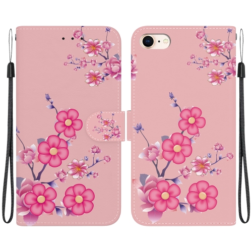 For iPhone SE 2022 / SE 2020 Crystal Texture Colored Drawing Leather Phone Case(Cherry Blossoms)
For iPhone SE 2022 / SE 2020 Crystal Texture Colored Drawing Leather Phone Case(Cherry Blossoms)