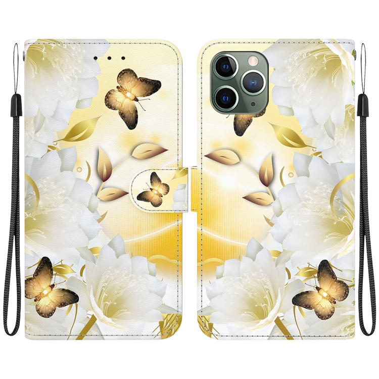 For iPhone 11 Pro Crystal Texture Colored Drawing Leather Phone Case(Gold Butterfly Epiphyllum)
For iPhone 11 Pro Crystal Texture Colored Drawing Leather Phone Case(Gold Butterfly Epiphyllum)