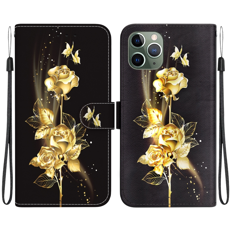 For iPhone 11 Pro Max Crystal Texture Colored Drawing Leather Phone Case(Gold Butterfly Rose)
For iPhone 11 Pro Max Crystal Texture Colored Drawing Leather Phone Case(Gold Butterfly Rose)