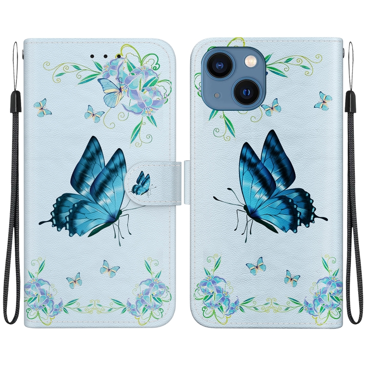 For iPhone 13 mini Crystal Texture Colored Drawing Leather Phone Case(Blue Pansies)
For iPhone 13 mini Crystal Texture Colored Drawing Leather Phone Case(Blue Pansies)