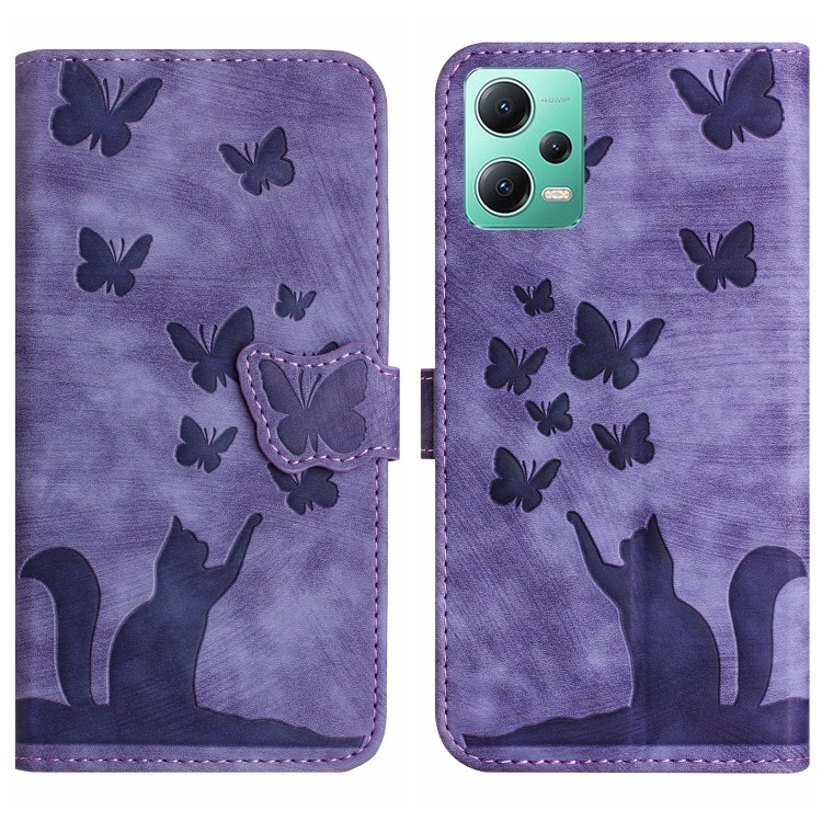 For Xiaomi Poco X5 / Redmi Note 12 5G Butterfly Cat Embossing Flip Leather Phone Case(Purple)
For Xiaomi Poco X5 / Redmi Note 12 5G Butterfly Cat Embossing Flip Leather Phone Case(Purple)
