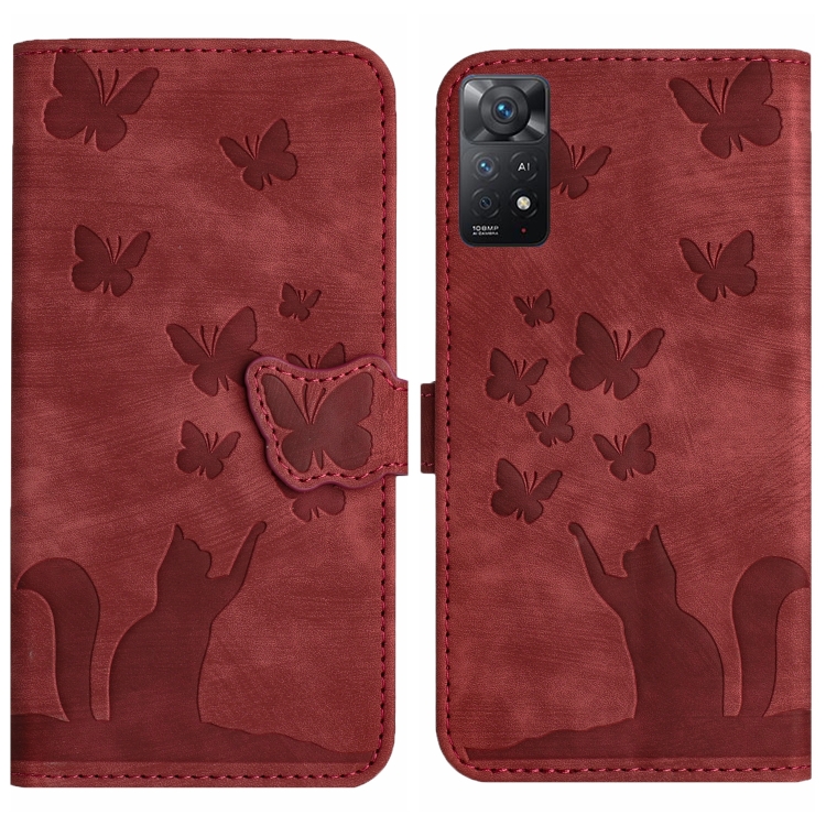 For Xiaomi Redmi Note 11 Pro 4G/5G Global Butterfly Cat Embossing Flip Leather Phone Case(Red)
For Xiaomi Redmi Note 11 Pro 4G/5G Global Butterfly Cat Embossing Flip Leather Phone Case(Red)