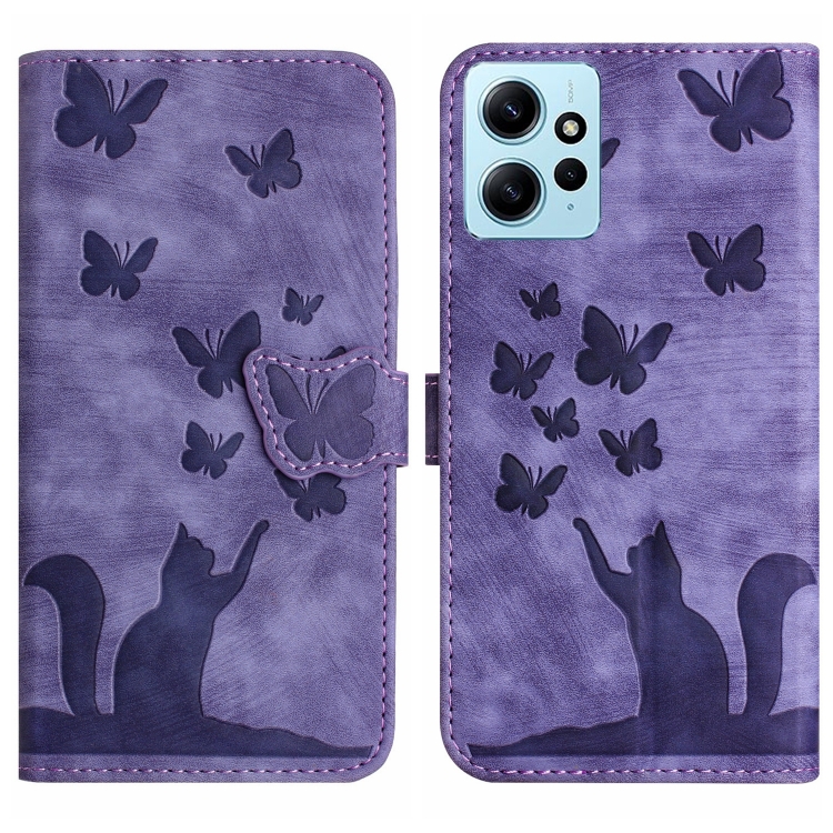 For Xiaomi Redmi Note 12 4G Global Butterfly Cat Embossing Flip Leather Phone Case(Purple)
For Xiaomi Redmi Note 12 4G Global Butterfly Cat Embossing Flip Leather Phone Case(Purple)