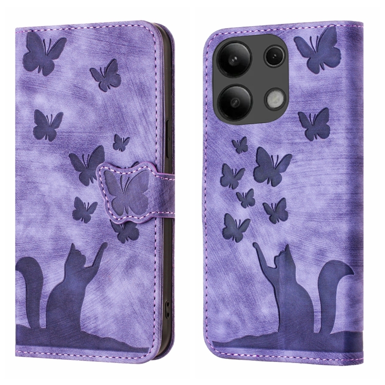 For Xiaomi Redmi Note 13 4G Butterfly Cat Embossing Flip Leather Phone Case(Purple)
For Xiaomi Redmi Note 13 4G Butterfly Cat Embossing Flip Leather Phone Case(Purple)